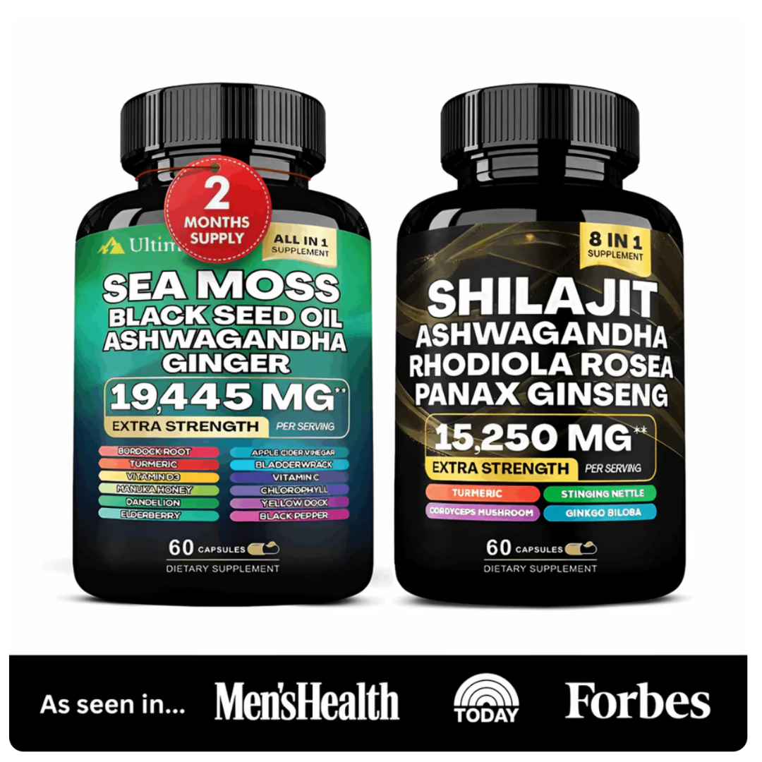 AlphaGum Sea Moss & Shilajit Ultimate Supplement Bundle